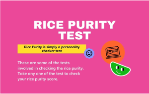 Rice Purity Test Meaning